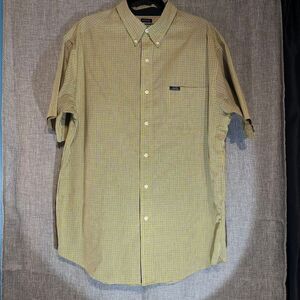 Ralph Lauren Chaps‎ Yellow Checkered Button down shirt XL